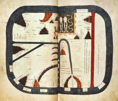 Fine Art Print of Beatus world map by Petrus
