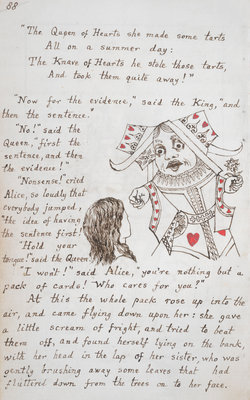 Alice and the Queen of Hearts by Lewis Carroll - print