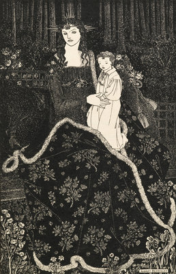 Christmas Card by Aubrey Beardsley - print