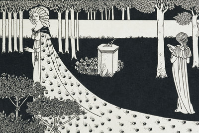 La Beale Isoud at Joyous Gard by Aubrey Beardsley - print