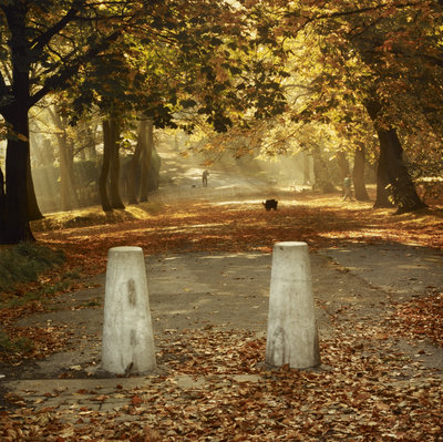 Fine Art Print of Entrance to park in Bradford by Fay Godwin