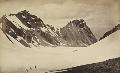 View from the top of the Manirung Pass by Samuel Bourne - print