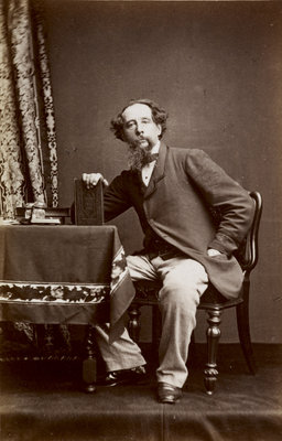Portrait of Charles Dickens, 1861 by Watkins Studio - print