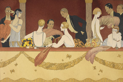 Eventails by George Barbier, Henri Reidel - print