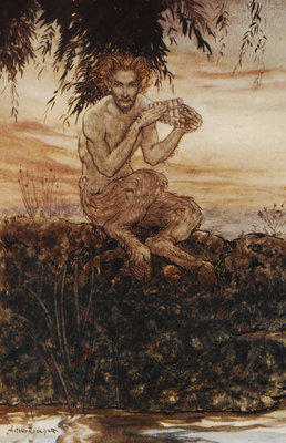 Pan the Friend and Helper by Arthur Rackham - print