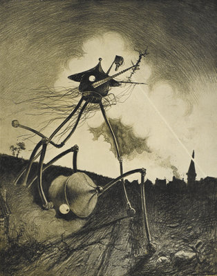 Fine Art Print of The Martians Attack by Alvim Correa