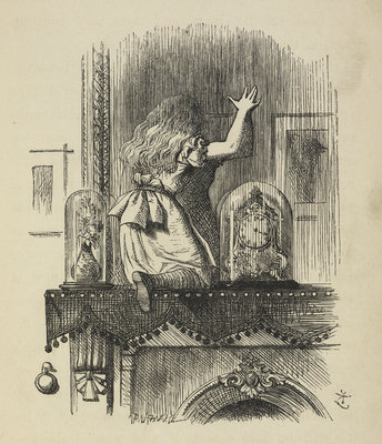 Fine Art Print of Through the looking-glass, and what Alice found there by John Tenniel