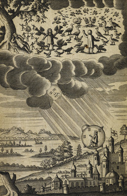 Fine Art Print of The Comical History of the States and Empires of the Worlds of the Moon and Sun by Anonymous