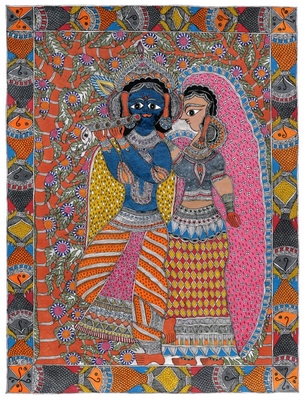 Fine Art Print of Radha and Krishna by Sunil