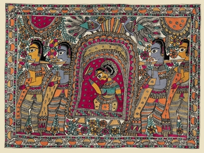 Fine Art Print of Bride Dholi by Beena