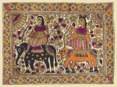Fine Art Print of Indra and Indrani by Shivam