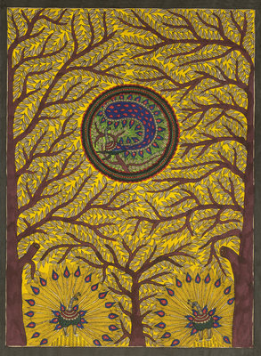 Fine Art Print of Tree, Peacock by Beta