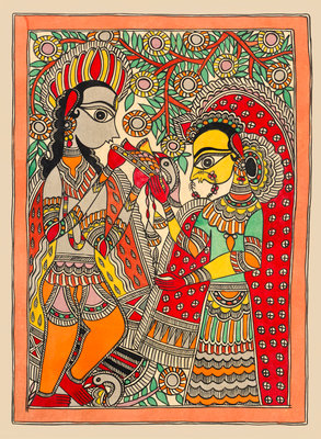 Fine Art Print of Radha Krishna by Roy