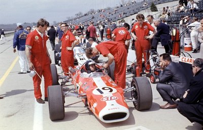 Fine Art Print of 1966 INDY 500 Indianapolis, USA. 30th May 1966, Jim Clark, Lotus by Anonymous
