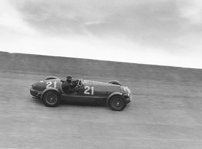 1948 Montlhery 12 HoursWinner Luigi Chinetti in the Ferrari 166. by Anonymous - print