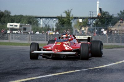 1981 Canadian Grand Prix, Montreal, Gilles Villeneuve, Ferrari 126CK, 3rd position by Anonymous - print