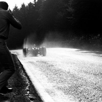Solitude Grand Prix. John Surtees (Ferrari 158) by Anonymous - print