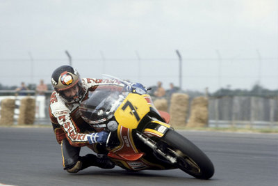 1979 FIM 500cc World Championship. British Grand Prix. Silverstone, England. 11-12 August 1979. Barry Sheene (Team Heron/Suzuki RG500) 2nd position. by Anonymous - print