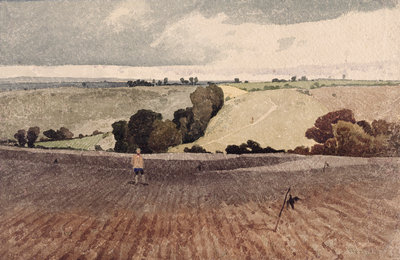 A Ploughed Field, c.1808 by John Sell Cotman - print
