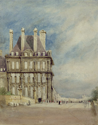Pavillon de Flore, Tuileries, Paris by David Cox - print