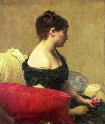 Portrait of Madame Maitre by Ignace Henri Jean Fantin-Latour - print