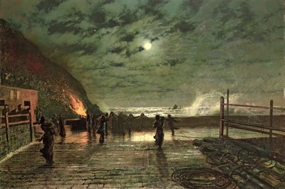 In Peril by John Atkinson Grimshaw - print