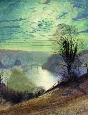 On the Tees, near Barnard Castle, c.1868 by John Atkinson Grimshaw - print