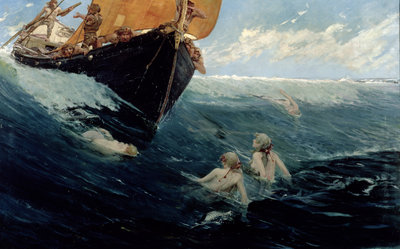 The Mermaid's Rock, 1894 by Edward Matthew Hale - print
