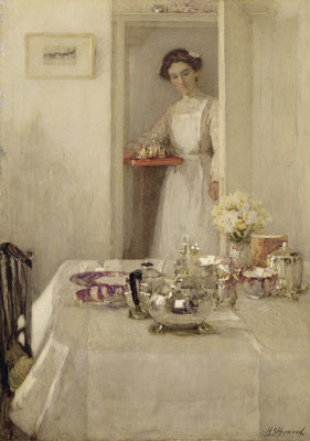 The Breakfast Table, 1907 by Henry Silkstone Hopwood - print