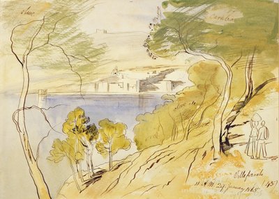 Villefranche, 1865 by Edward Lear - print