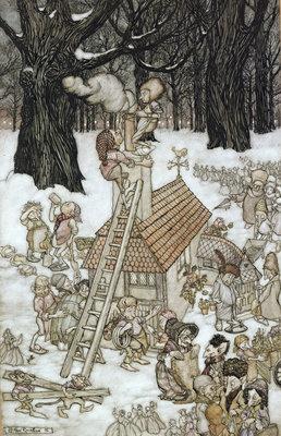 The House Built for Maimie, 1906 by Arthur Rackham - print