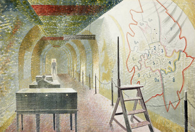 No 1 Map Corridor, 1940 by Eric Ravilious - print