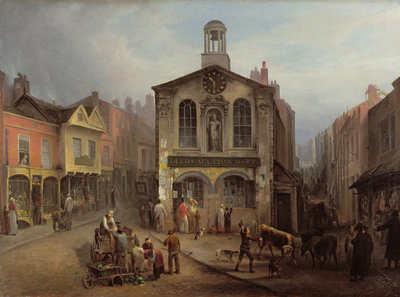 The Old Moot Hall, Leeds, c.1825 by Joseph Rhodes - print