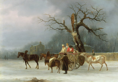 The Skyrack Oak, Leeds, 1830 by Joseph Rhodes - print