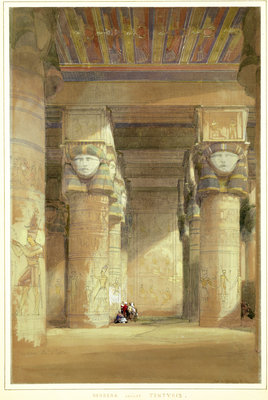 Dendera ancient Tentyris, 1838 by David Roberts - print