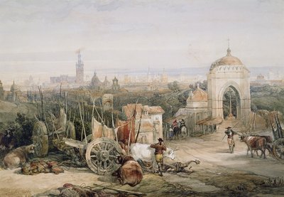 Seville from the Cruz del Campo, 1835 by David Roberts - print