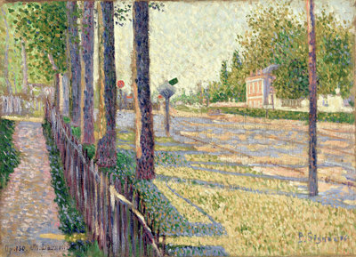 The Railway Junction at Bois-Colombes, or La Route Pontoise, 1886 by Paul Signac - print