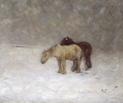 A Snow Storm, c.1891 by Edward Stott - print