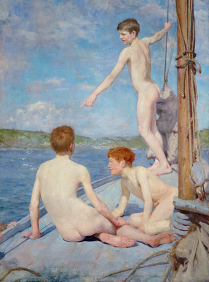The Bathers, 1889 by Henry Scott Tuke - print