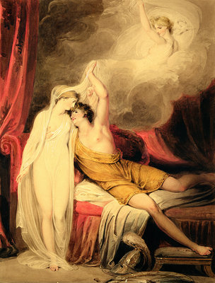 The Reconciliation of Paris and Helen by Richard Westall - print