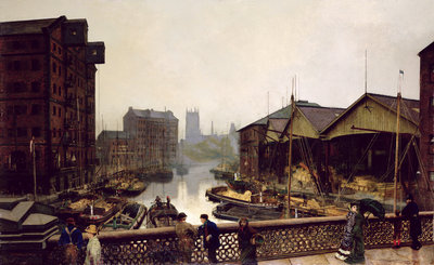 Leeds Bridge, 1880 by John Atkinson Grimshaw - print