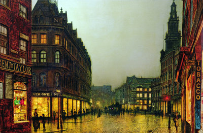 Boar Lane, Leeds, 1881 by John Atkinson Grimshaw - print