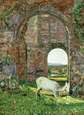 The White Doe of Rylstone, 1855 by John William Inchbold - print