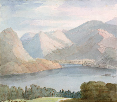 Ullswater from Gowbarrow Park, 1786 by Francis Towne - print
