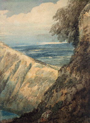 Coast of Dorset, near Lulworth Cove, 1797 by Thomas Girtin - print