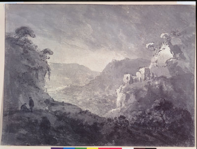 View into a Winding Valley by Rev. William Gilpin - print