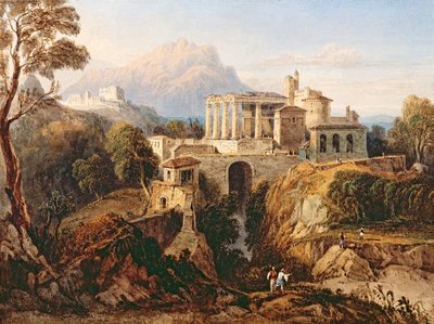 A Grecian Temple by William Crouch - print