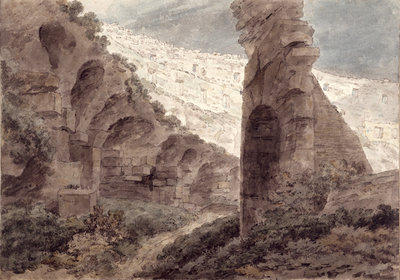 Interior of the Colosseum, 1778 by John Robert Cozens - print