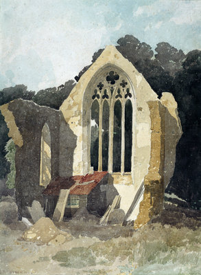 The Refectory at Walsingham Priory by John Sell Cotman - print
