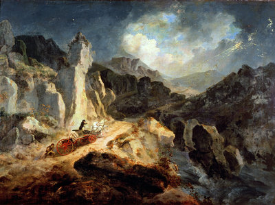 Phaeton in a Thunderstorm, 1798 by Julius Caesar Ibbetson - print